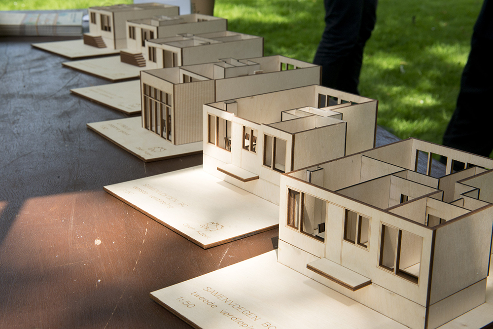 lasergesneden onderdelen voor maquette Open Kaart