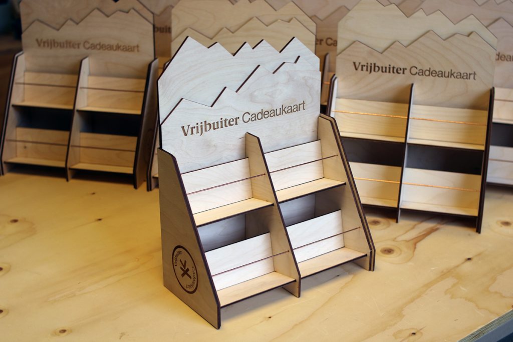 cadeaukaartendisplays voor Vrijbuiter Laserbeest