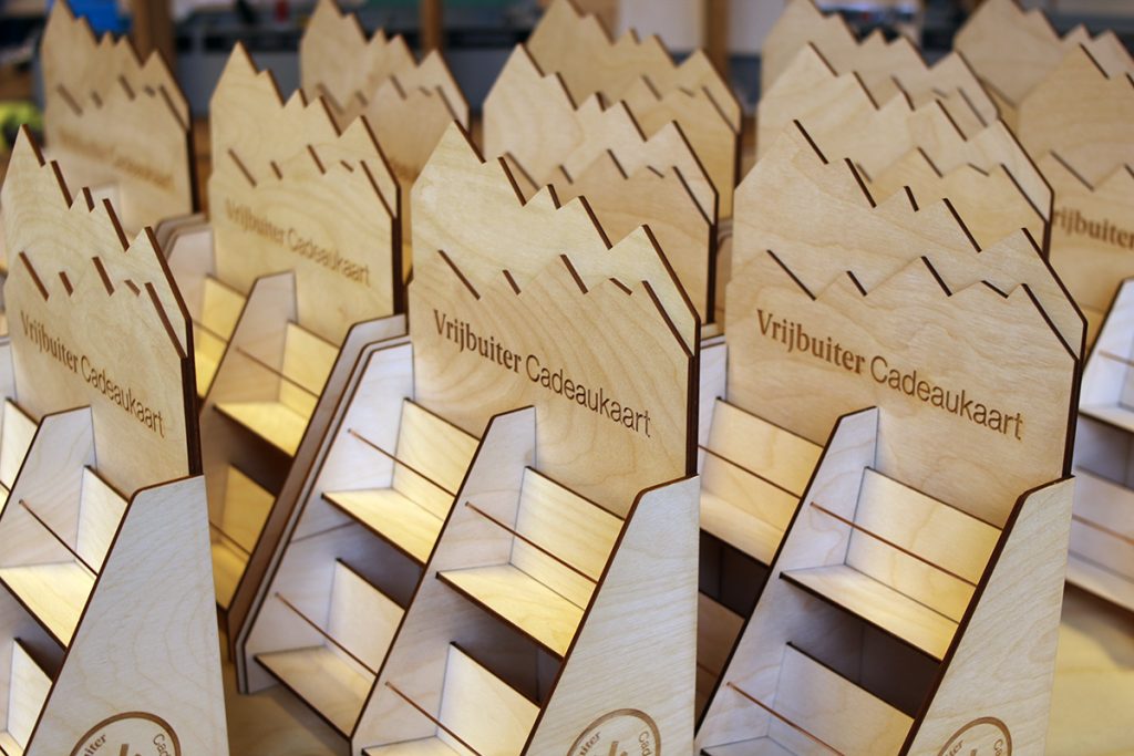 cadeaukaartendisplays voor Vrijbuiter Laserbeest