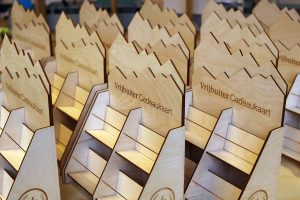cadeaukaartendisplays voor Vrijbuiter Laserbeest