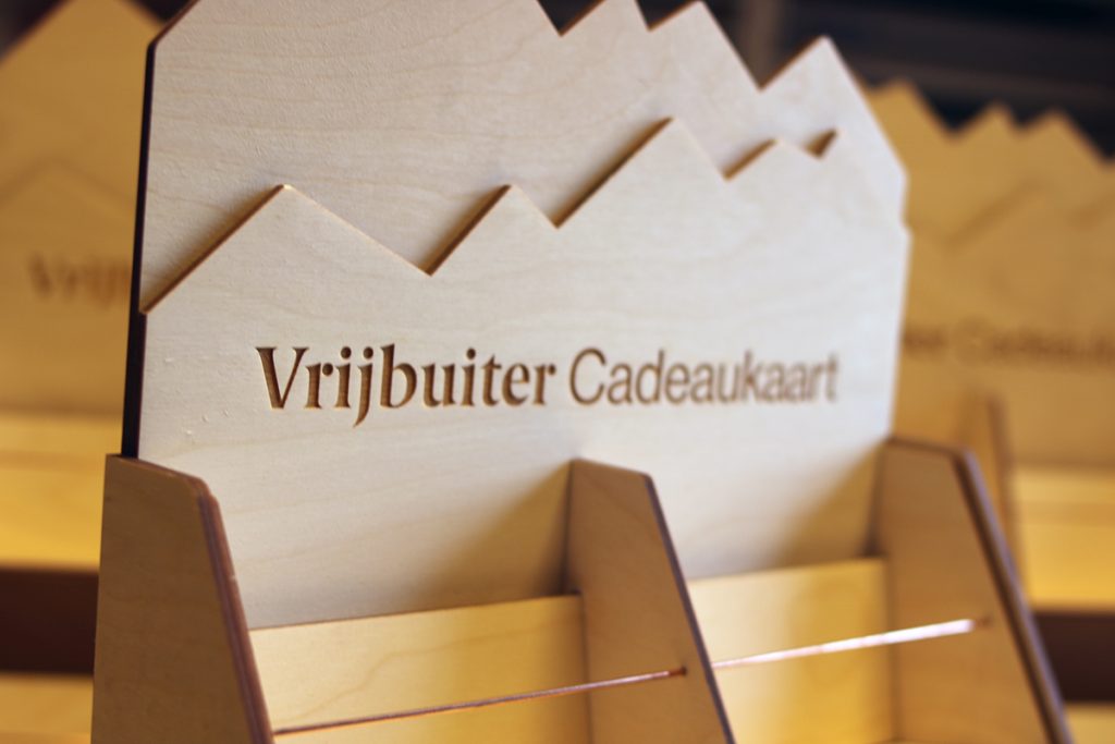 cadeaukaartendisplays voor Vrijbuiter Laserbeest