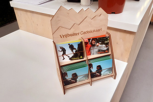 cadeaukaartendisplays voor Vrijbuiter Laserbeest