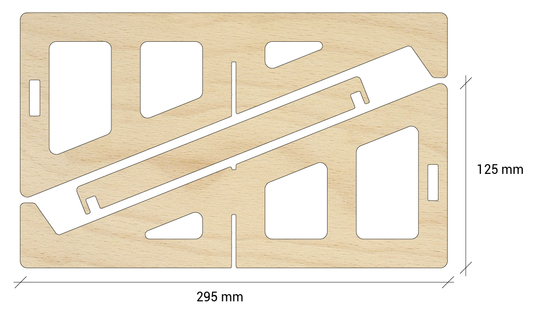 Laserbeest laptophouder