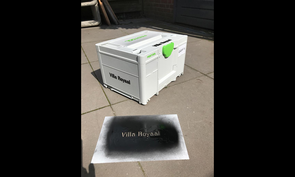Laserbeest sjablonen
