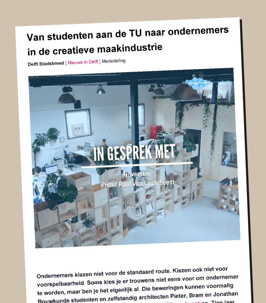 Van studenten aan de TU naar ondernemers in de creatieve maakindustrie
