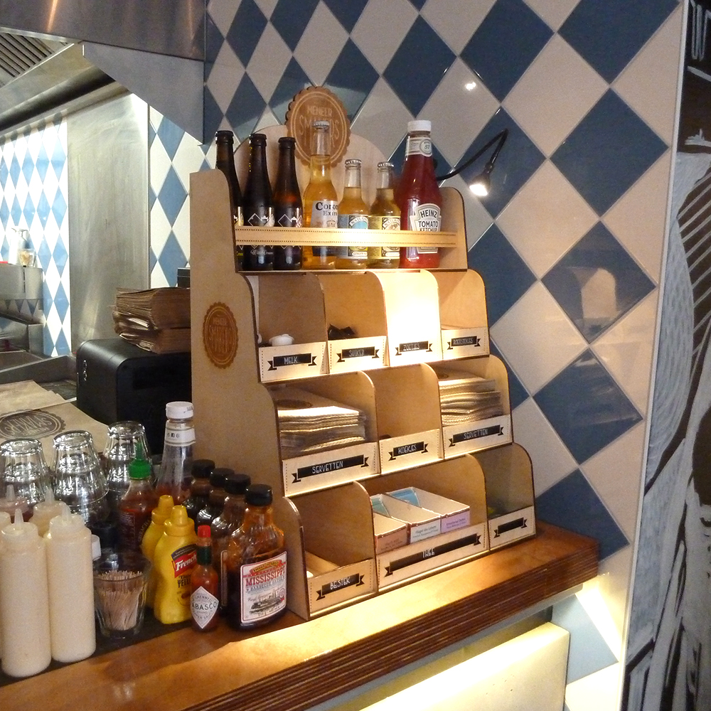 Toonbankdisplay voor Meneer Smakers
